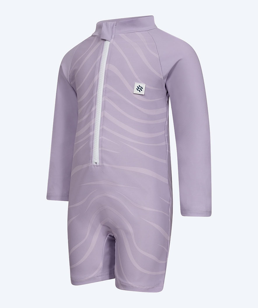 Watery UV-suit for children - Fjord Long Sleeve Rashguard - Purple