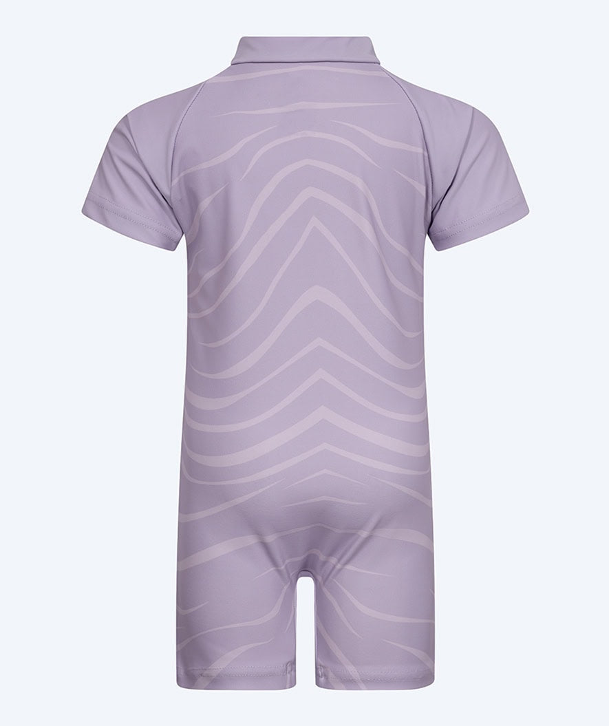 Watery UV-suit for children - Fjord Short Sleeve Rashguard - Purple