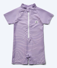 Watery UV-suit for children - Fjord Short Sleeve Rashguard - Purple
