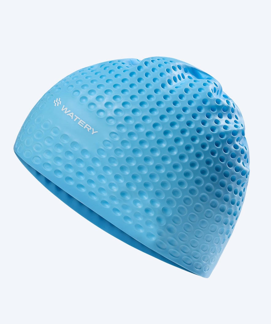 Watery swim cap - Larunda Bubble - Light blue