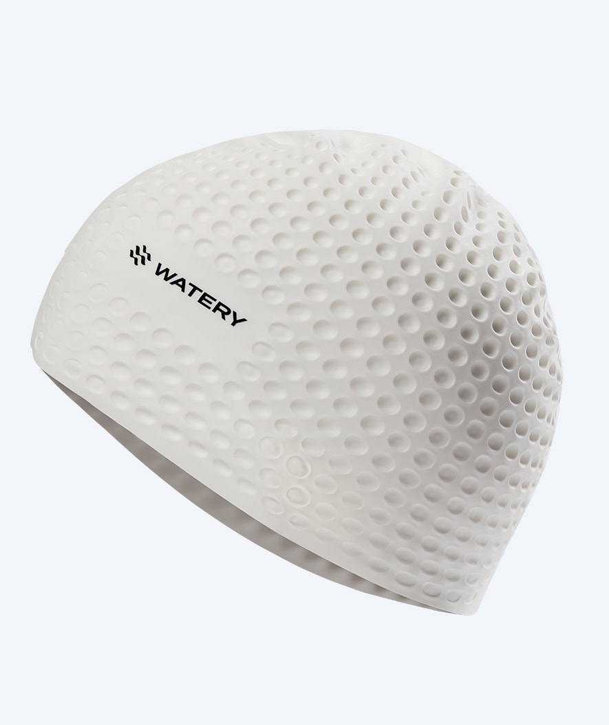Watery swimming cap - Larunda Bubble - White