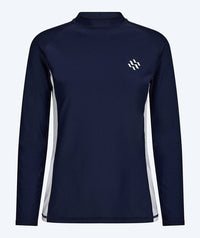 Watery UV-shirt for men - Talcott Long Sleeve Rashguard - Dark blue/white