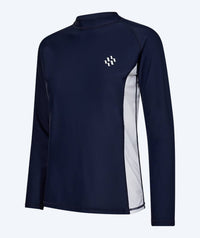 Watery UV-shirt for men - Talcott Long Sleeve Rashguard - Dark blue/white