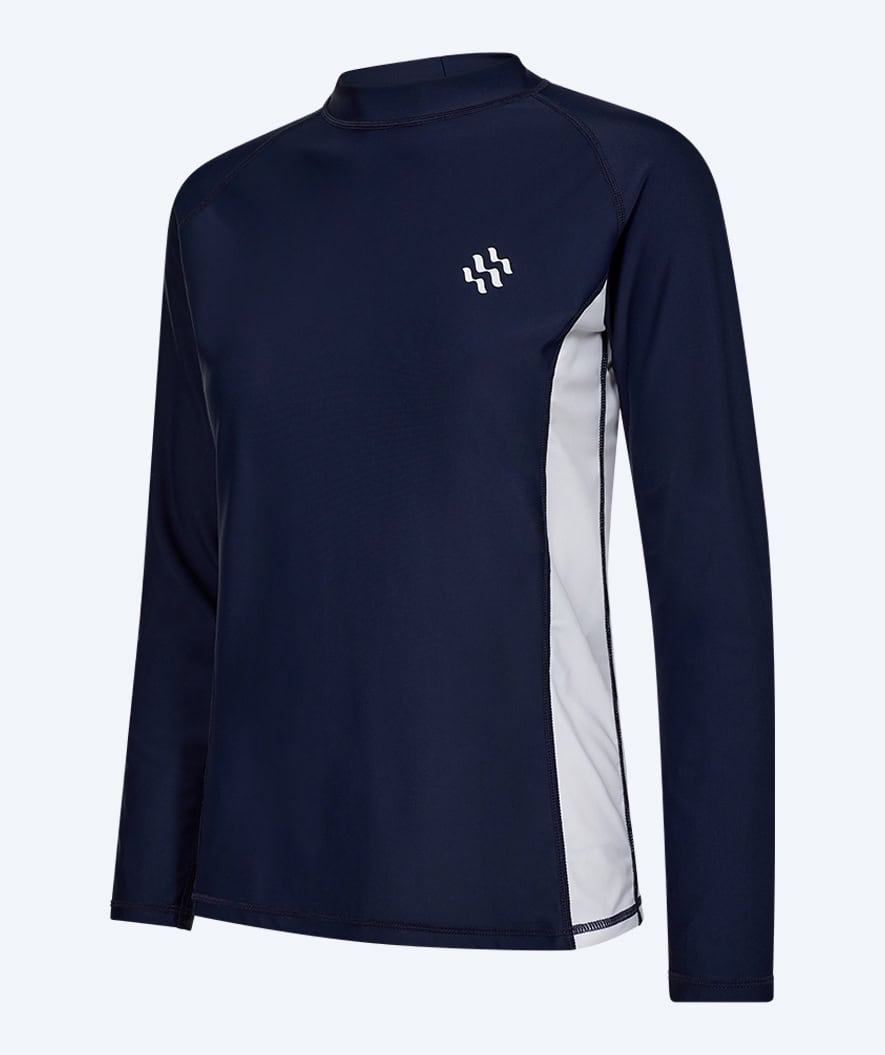 Watery UV-shirt for men - Talcott Long Sleeve Rashguard - Dark blue/white