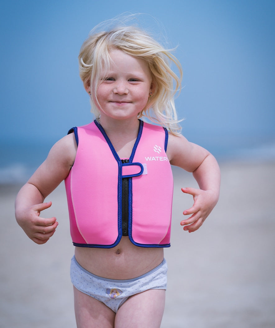 Watery swim vest for kids (2-8) - Basic - Pink