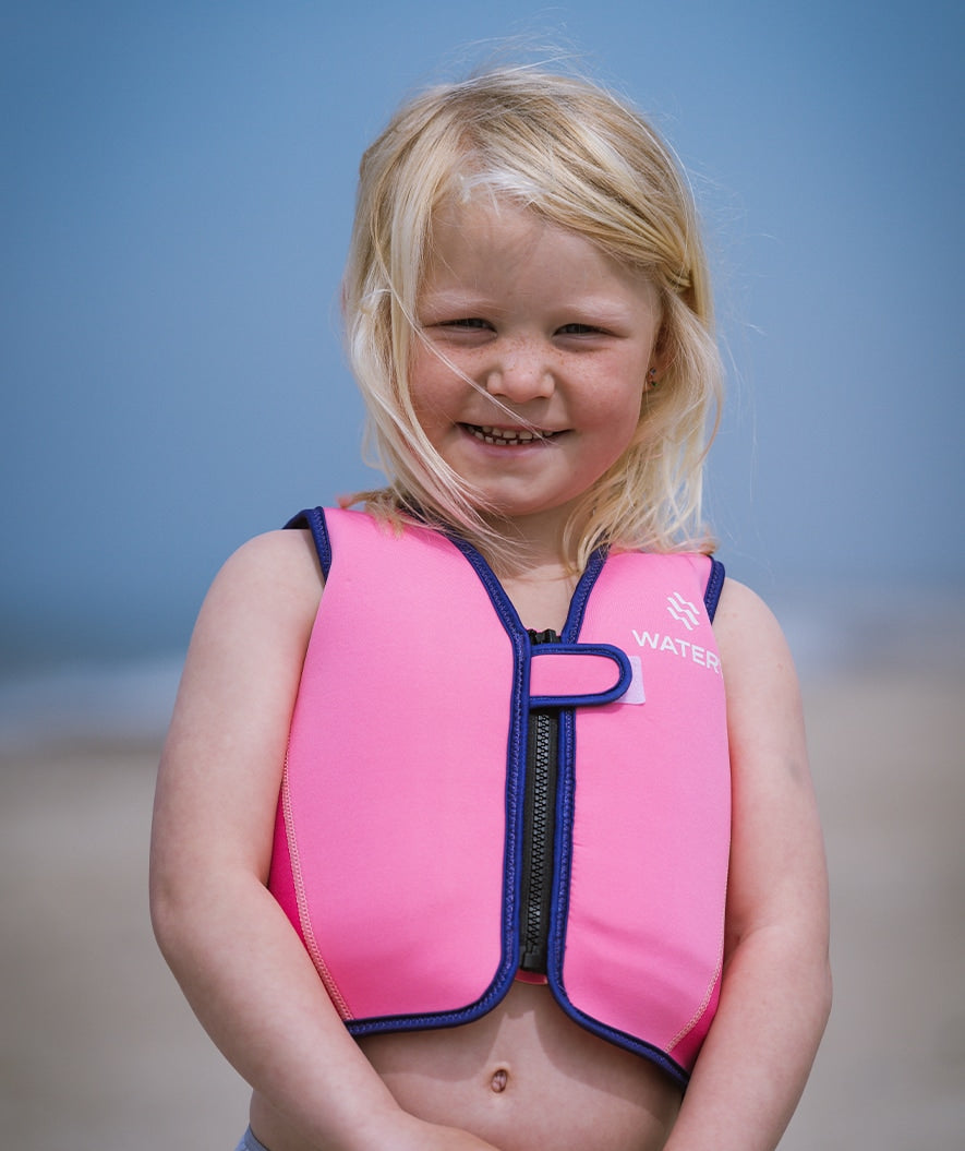 Watery swim vest for kids (2-8) - Basic - Pink