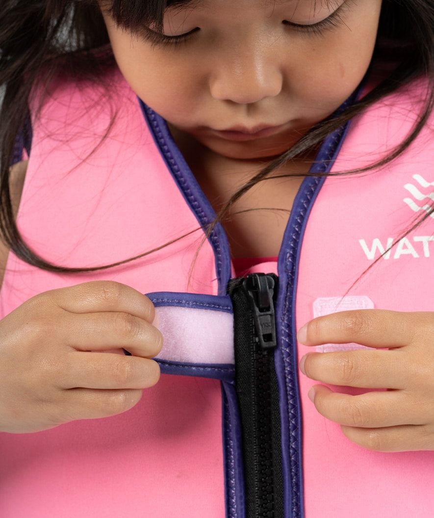 Watery swim vest for kids (2-8) - Basic - Pink