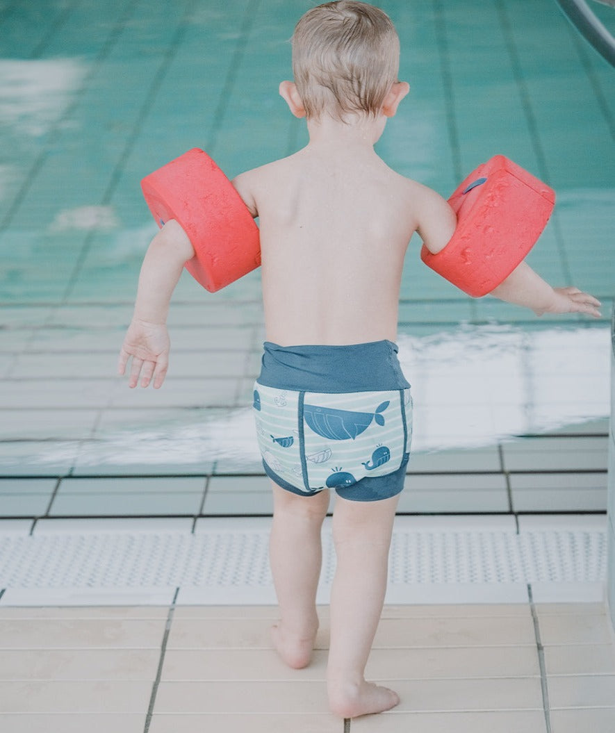 Watery swim nappies for kids - Neoprene Swim Nappy - Atlantic Purple