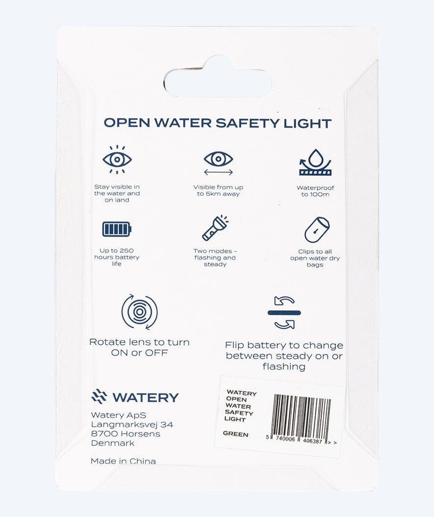 Watery waterproof LED light for ocean bag - Pro - Green