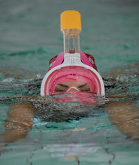 Watery full face diving mask for adults - Oxygen - Pink
