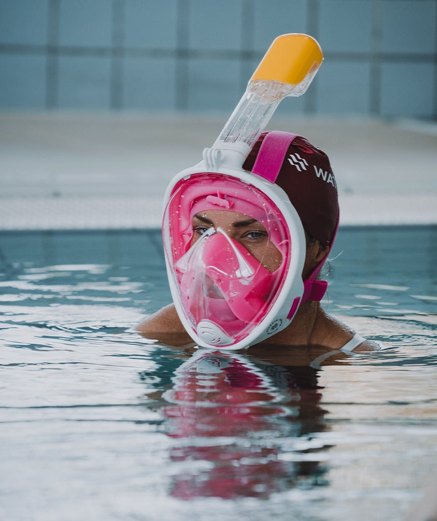 Watery full face diving mask for adults - Oxygen - Pink