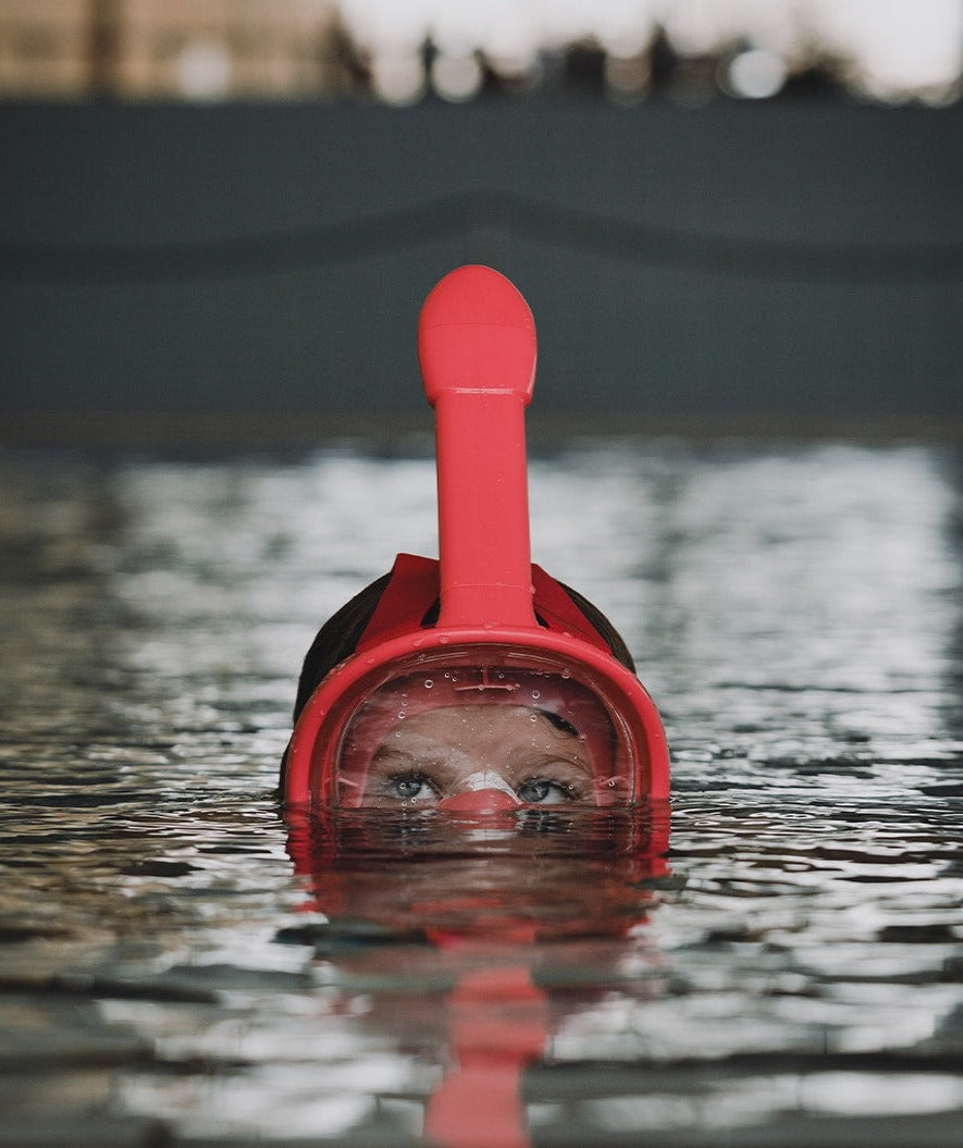 Watery full face diving mask for kids - Oxygen - Atlantic Pink