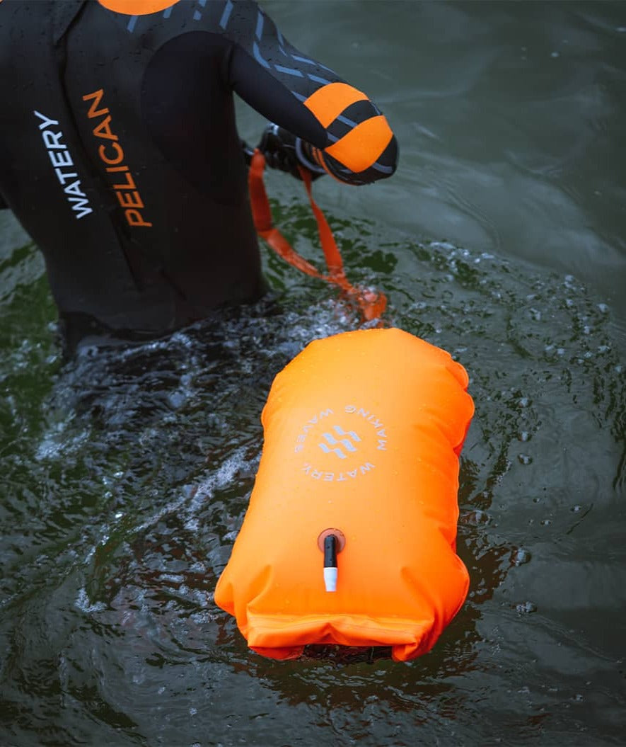 Watery swim buoy - PVC 28L - Orange