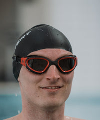 Watery training swimming goggles - Raven Active - Black/red 1.0