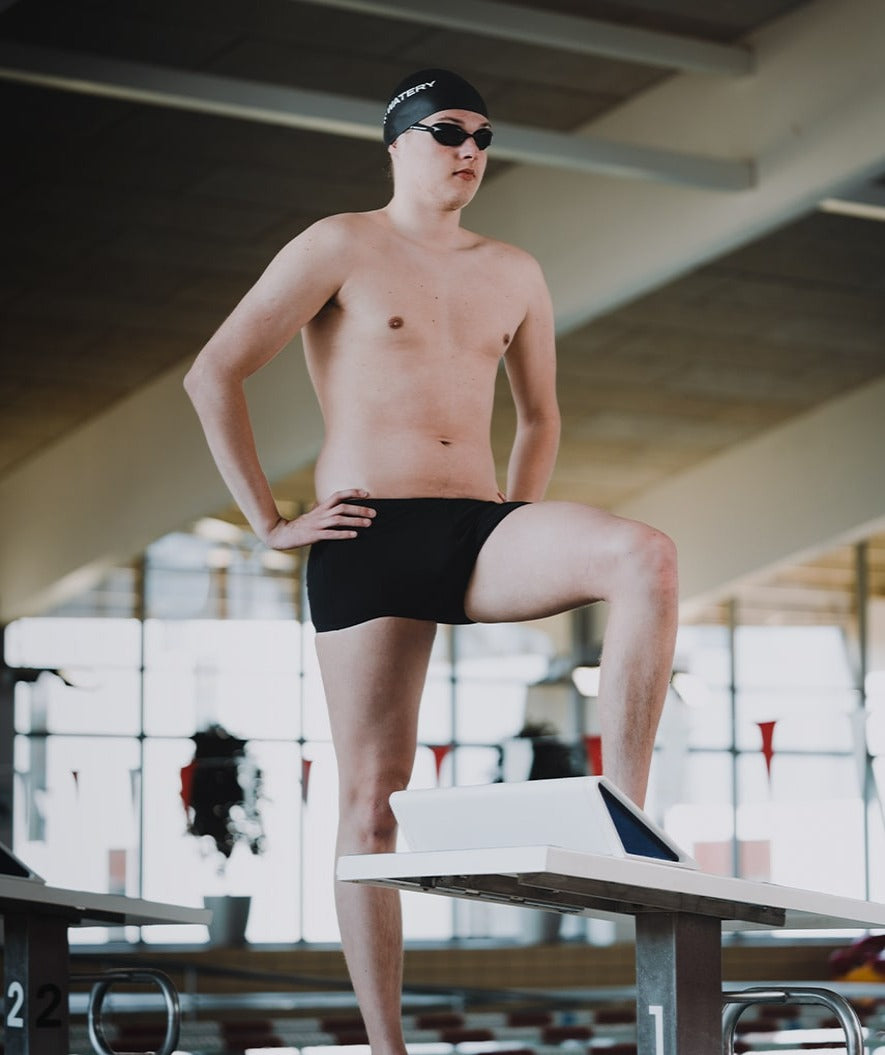 Watery competition swimming cap - Signature Dome - Black