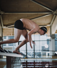 Watery competition swim cap - Signature Dome - Black