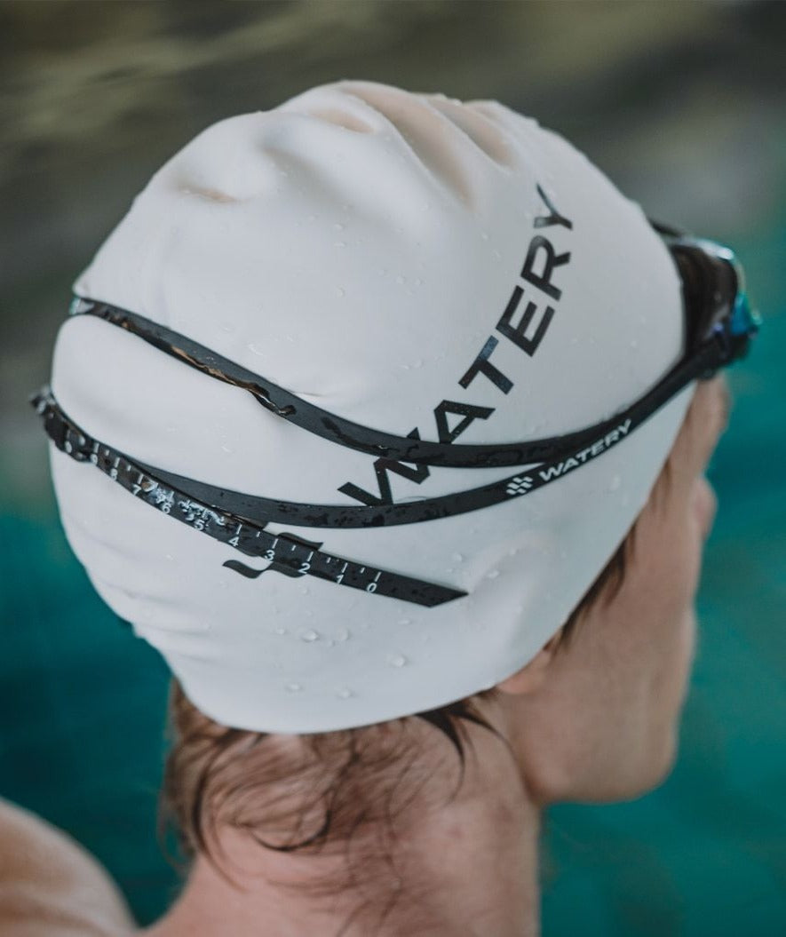 Watery swim cap (from 12 years) - Signature - Red