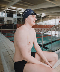 Watery swim cap (from 12 years) - Signature - Dark blue