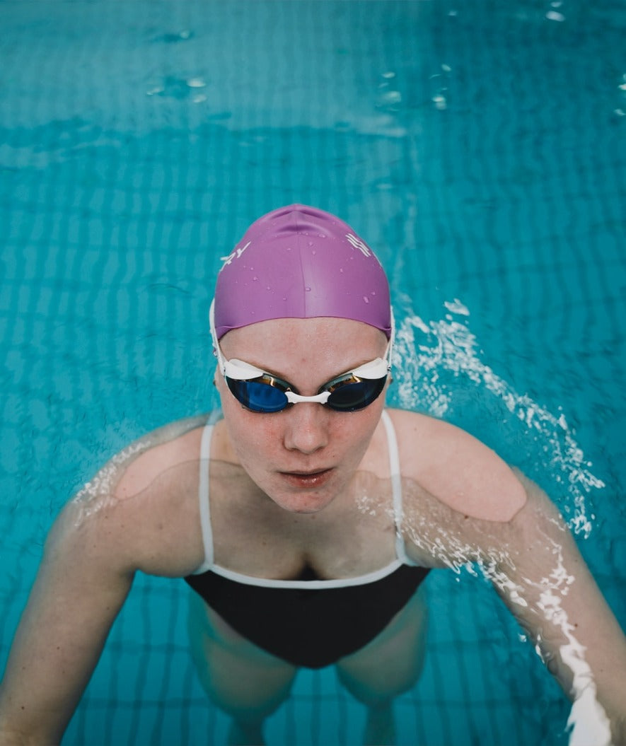 Watery swim cap (from 12 years) - Signature - Violet