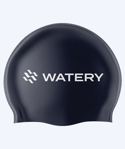Watery swim cap (from 12 years) - Signature - Dark blue