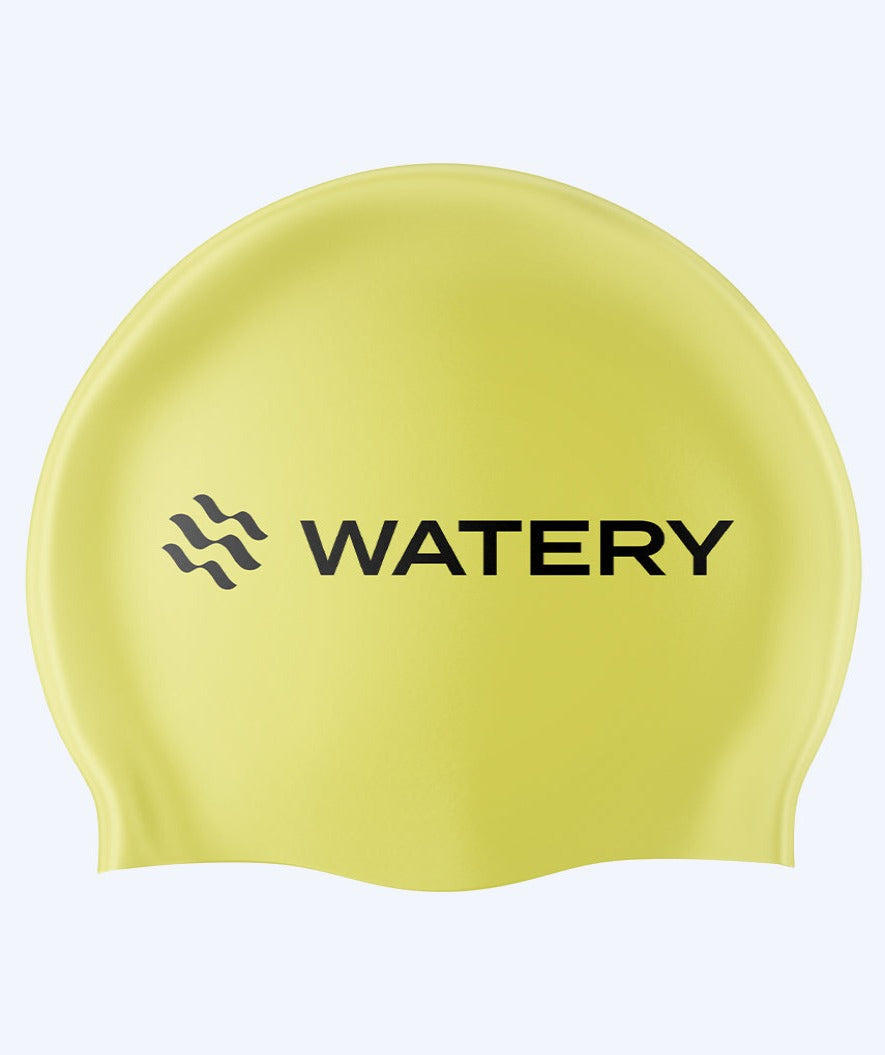 Watery swim cap (from 12 years) - Signature - Fluo Yellow