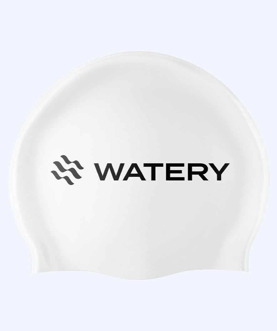 Watery swimming cap (from 10 years) - Signature - White
