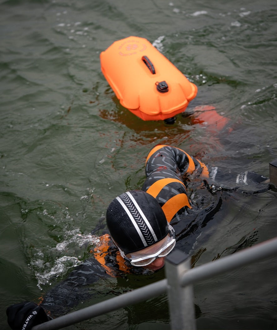 Watery swim buoy - Swim Buoy & Dry Bag 28L - Fluo Yellow