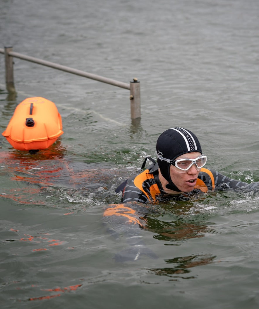 Watery sea bag - Swim Buoy & Dry Bag 28L - Fluo Yellow