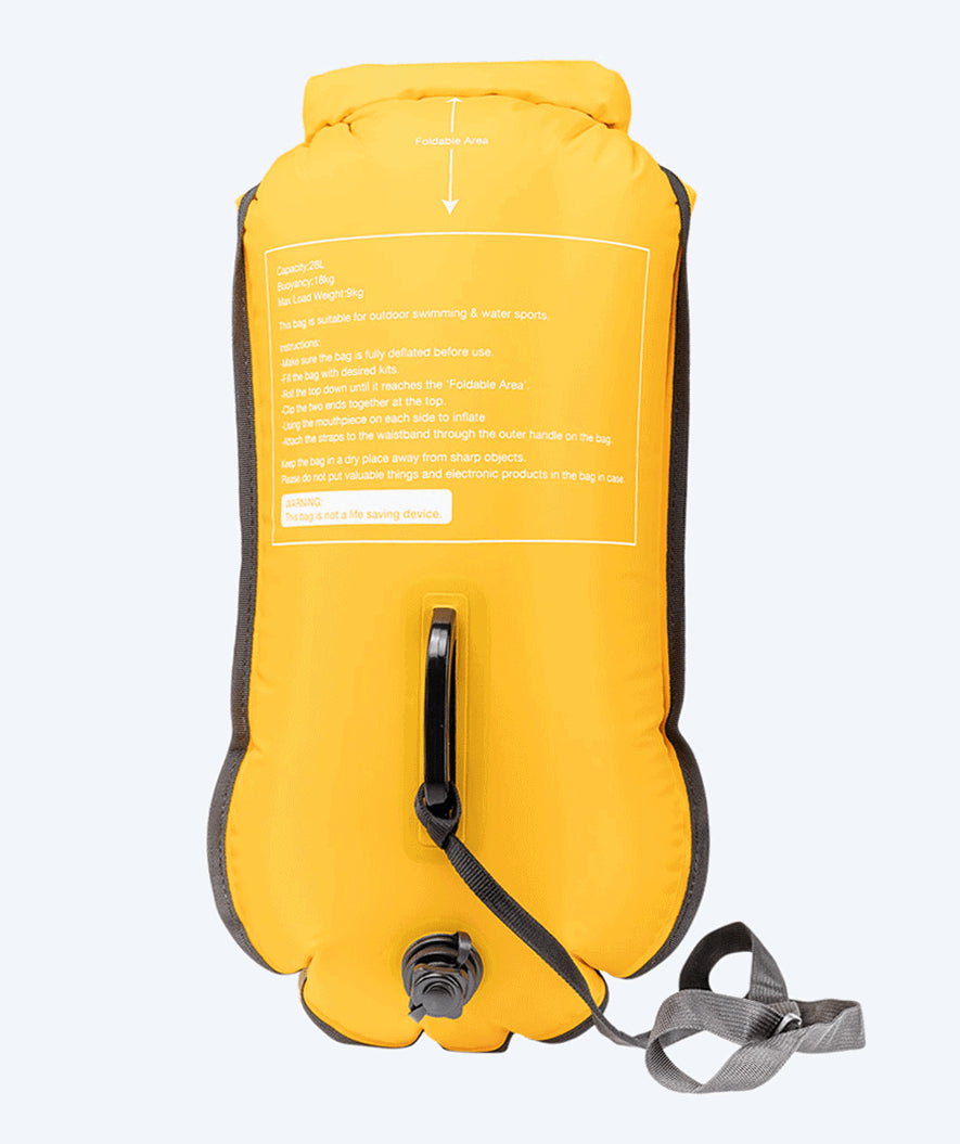 Watery sea bag - Swim Buoy & Dry Bag 28L - Yellow