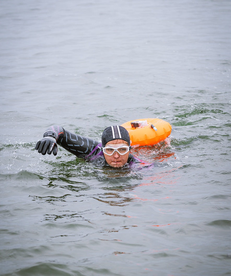Watery swim buoy for swimming - Donut - Yellow