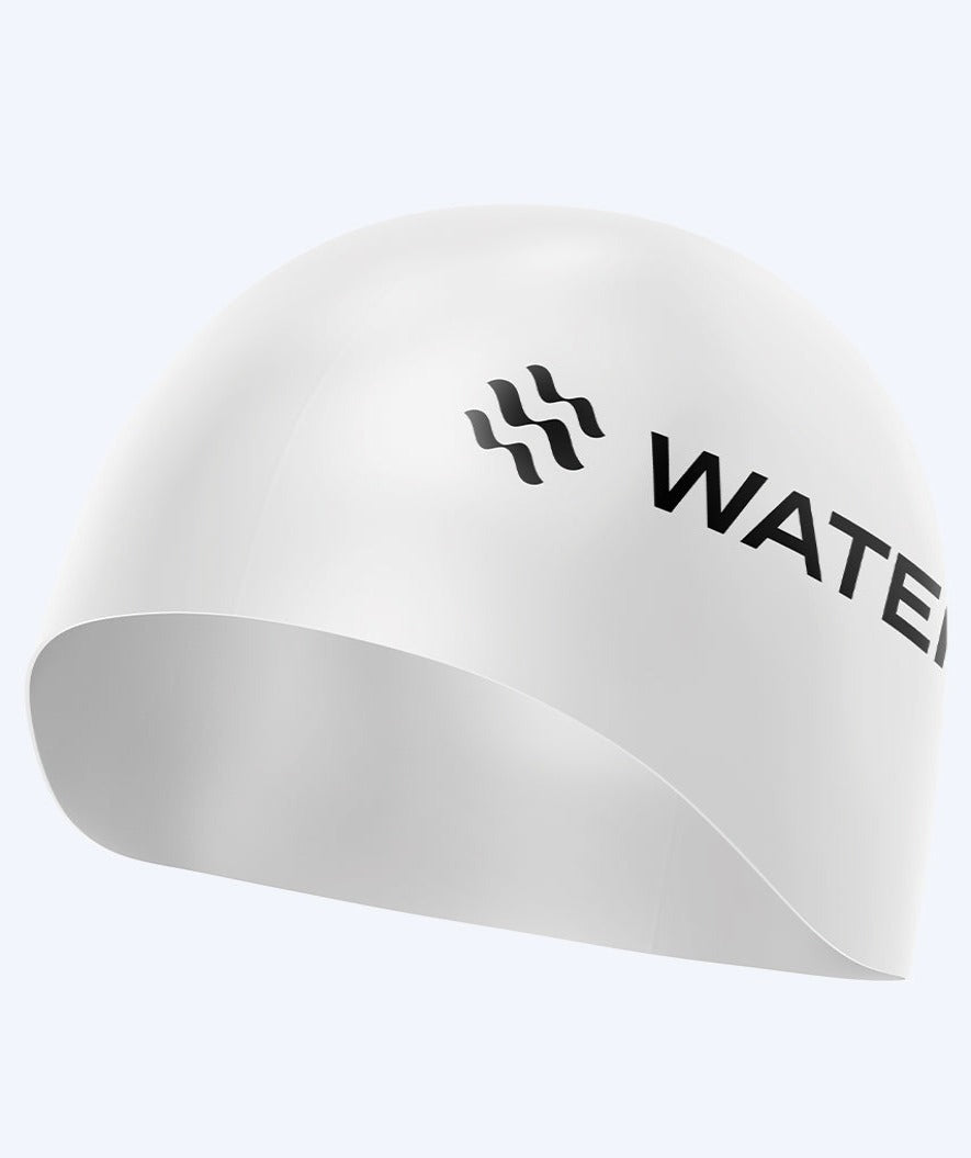 Watery competition swimming cap - Signature Dome - White