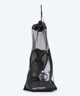 Watery snorkel bag - 3-Set Mesh - Black