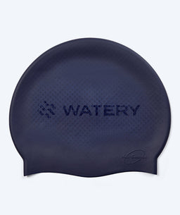 Watery swimming cap with bumps - Avisa Bud - Dark blue