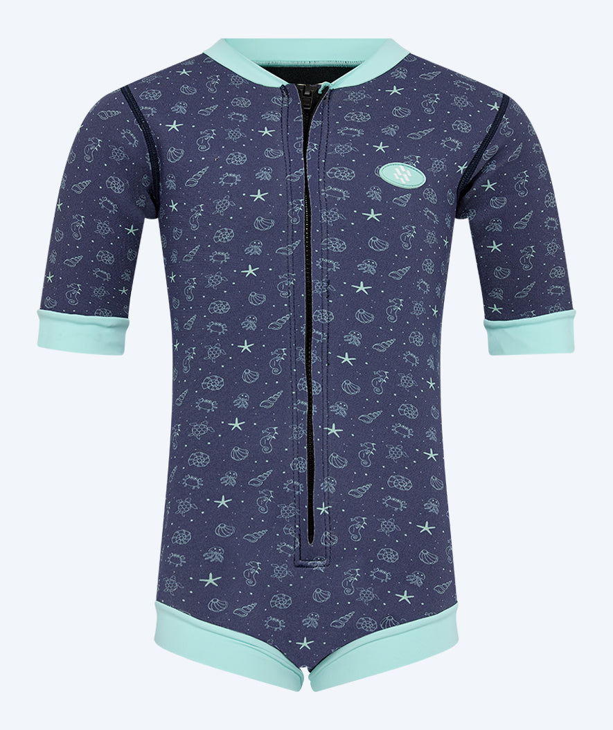 Watery wetsuit for baby - Baia Full-Body - Atlantic Turquoise