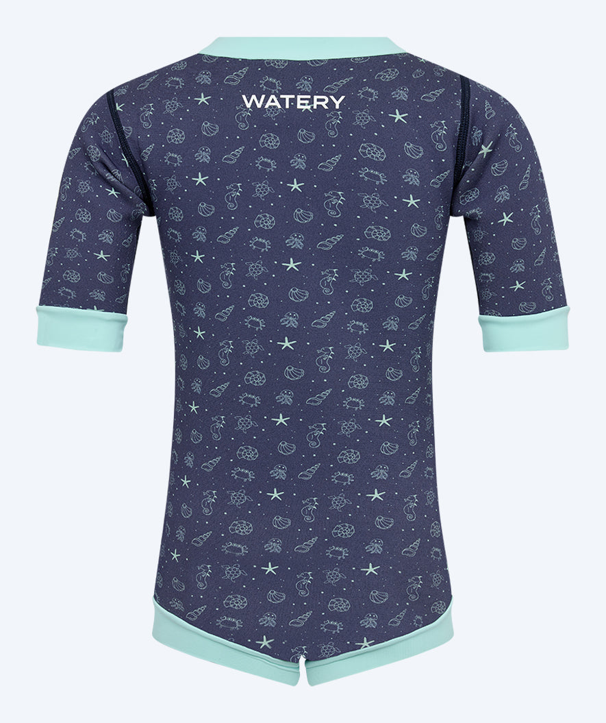 Watery wetsuit for baby - Baia Full-Body - Atlantic Turquoise