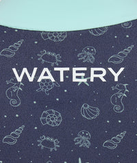 Watery wetsuit for baby - Baia Full-Body - Atlantic Turquoise