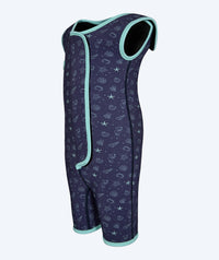 Watery wetsuit for kids - Baia Shorty - Atlantic Turquoise