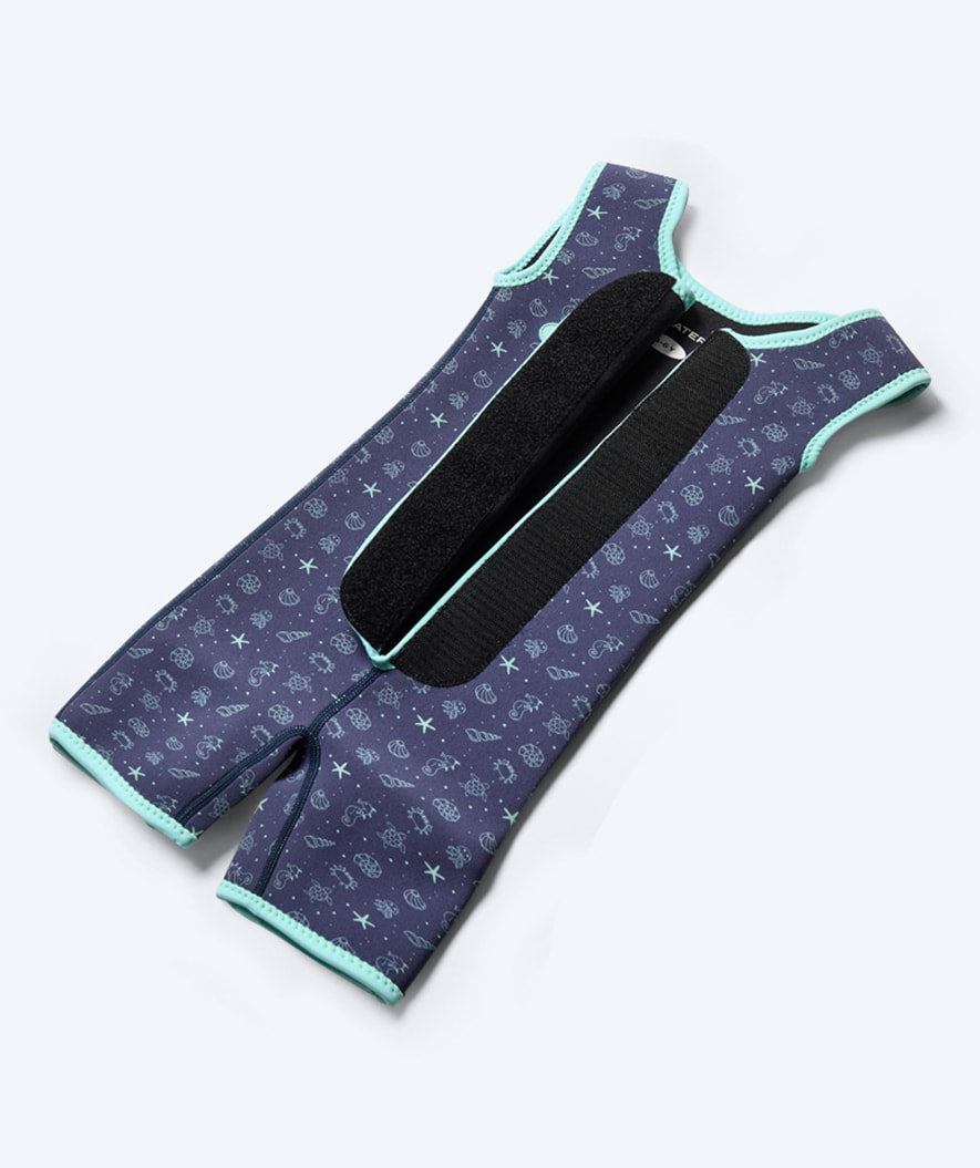 Watery wetsuit for kids - Baia Shorty - Atlantic Turquoise