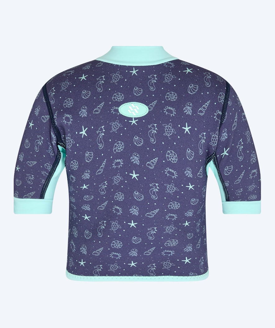 Watery neoprene shirt for kids - Baia Top - Atlantic Turquoise