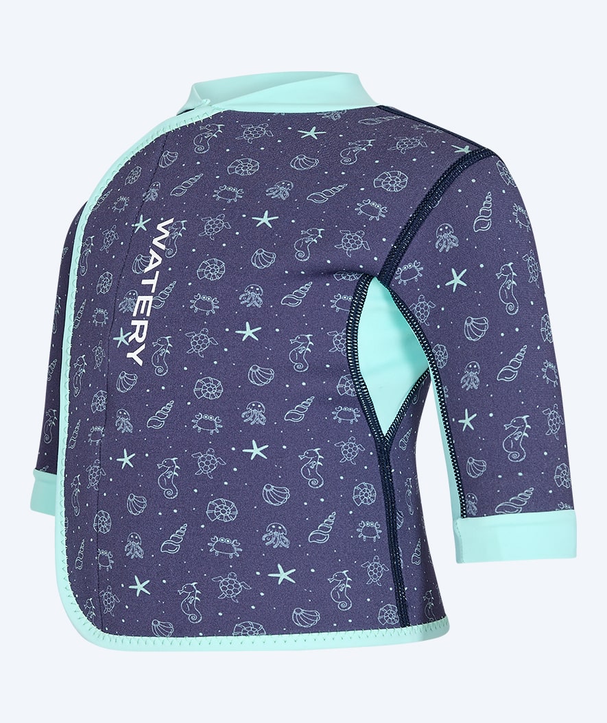 Watery neoprene shirt for kids - Baia Top - Atlantic Turquoise