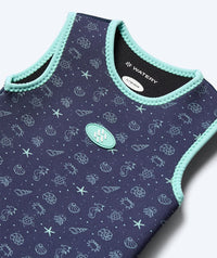 Watery wetsuit for kids - Baia Wrap - Atlantic Turquoise