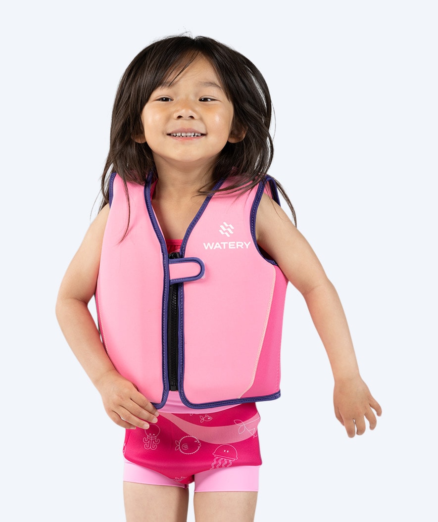 Watery swim vest for kids (2-8) - Basic - Pink
