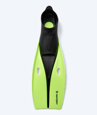 Watery diving fins for juniors/adults (33-46) - Breeve Longtail - Black/Green