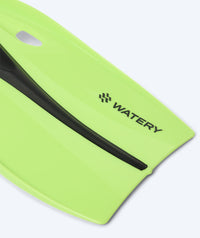 Watery diving fins for juniors/adults (33-46) - Breeve Longtail - Black/Green