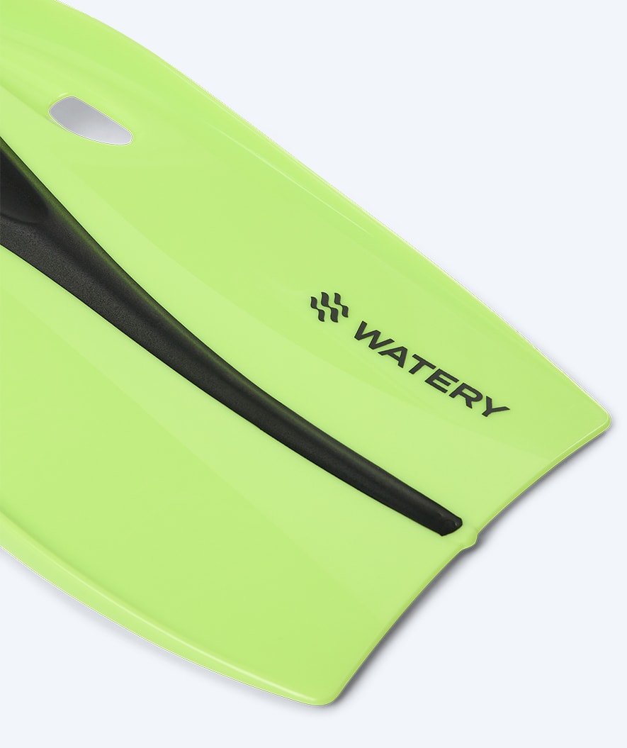 Watery diving fins for juniors/adults (33-46) - Breeve Longtail - Black/Green