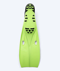 Watery diving fins for juniors/adults (33-46) - Breeve Longtail - Black/Green