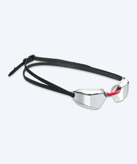 Watery racing swimming goggles - Brooks Mirror - White/silver