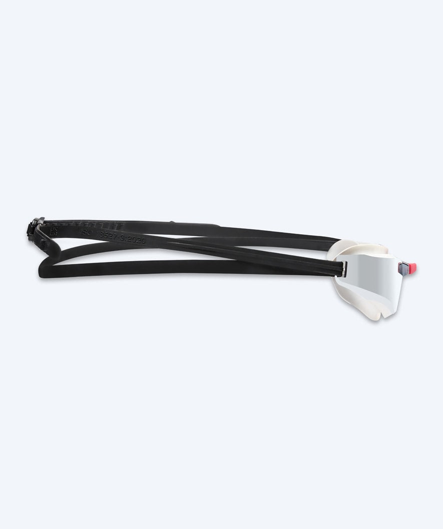Watery racing swimming goggles - Brooks Mirror - White/silver