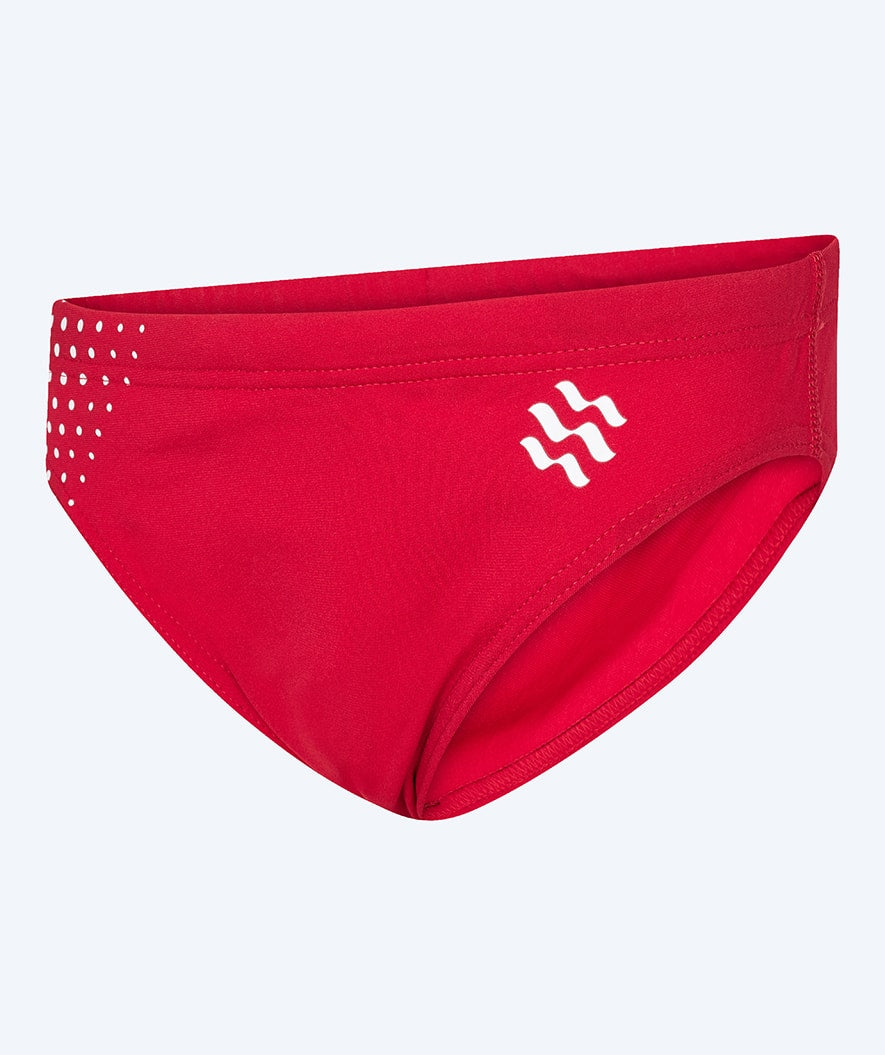 Watery triangular swim trunks for boys - Budgie Eco - Red Sporty