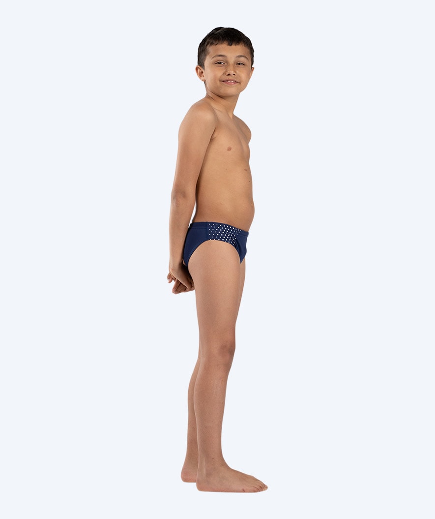 Watery triangular swim trunks for boys - Budgie Eco - Blue Sporty